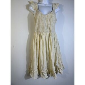 Uifely Women Summer Dress CLayered Dress Cute Short Flowy Beach Dress Sz‎ L